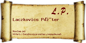 Laczkovics Péter névjegykártya